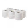 Hârtie igienică Minijumbo – 2 straturi, 100% celuloză, albă, gofrată, 140 m/rolă