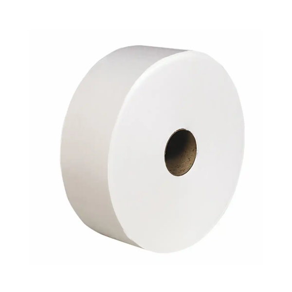 Hârtie igienică Minijumbo – 2 straturi, 100% celuloză, albă, gofrată, 140 m/rolă
