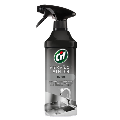 cif-perfect-finish-spray-pentru-curățarea-suprafețelor-din-inox-435ml Cif Perfect Finish Spray Inox, 435 ml, curățare specializată pentru suprafețe din inox, strălucire fără urme