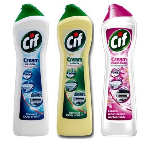 cif-white-cream.jpg Cif White Cream, 500 ml, cremă abrazivă cu microcristale pentru curățarea suprafețelor dure și îndepărtarea petelor dificile