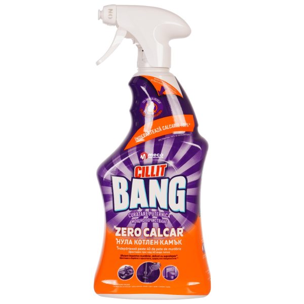 Cillit Bang Power Cleaner, 750 ml, îndepărtează calcarul, murdăria, urmele de săpun, grăsimea și rugina, ideal pentru băi, dușuri și suprafețe ceramice