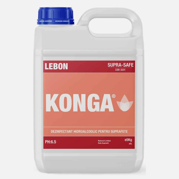 Konga 3221 Supra Safe – Dezinfectant hidroalcoolic pentru suprafețe, acțiune rapidă, fără clătire