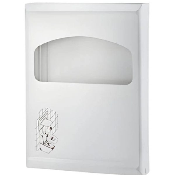 dispenser mini Dispenser acoperitor hârtie colac WC mini – ABS alb, 29.5×6×23 cm