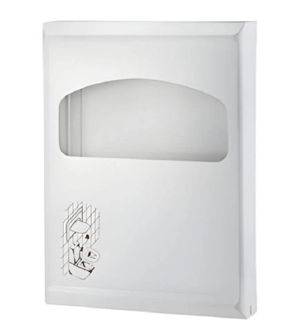 dispenser mini Dispenser acoperitor hârtie colac WC mini – ABS alb, 29.5×6×23 cm