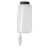 Dispenser săpun lichid ECODIS 500 ml – ABS alb, sistem cu cheie, container reîncărcabil