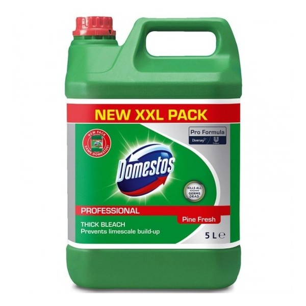 Domestos soluție WC Pine Fresh, 750 ml, detergent lichid pentru toaletă, curățare intensivă și igienizare cu parfum proaspăt de pin