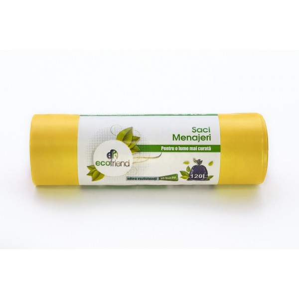 Ecofriend - Saci menaj 120 l galben