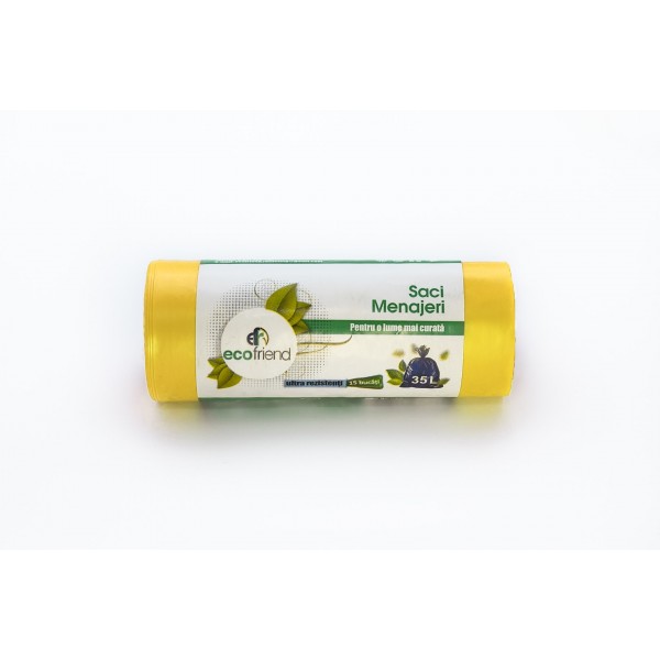 Ecofriend - Saci menaj 35 l galben
