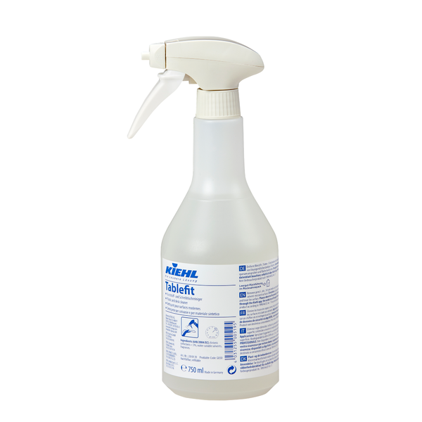 Kiehl Tablefit, detergent spray pentru materiale plastice și mobilier birou, îndepărtează urme de scris și reziduuri adezive, gata de utilizare, parfum plăcut, ideal pentru birouri și spații administrative