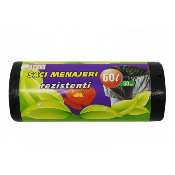 Micas - Saci menajeri LDPE 60 L