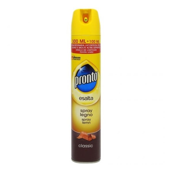 Pronto spray mobilă classic, 400 ml, curățare și protecție pentru mobilier din lemn și suprafețe delicate