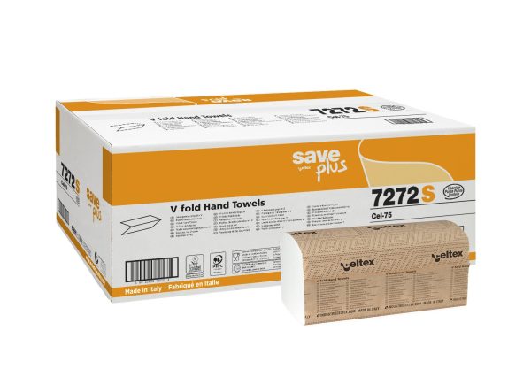 servetele-pliate-celtex-.jpg Șervețele pliate Celtex tip V, 2 straturi, 21.5×22 cm, 200 buc, 15 pachete/bax
