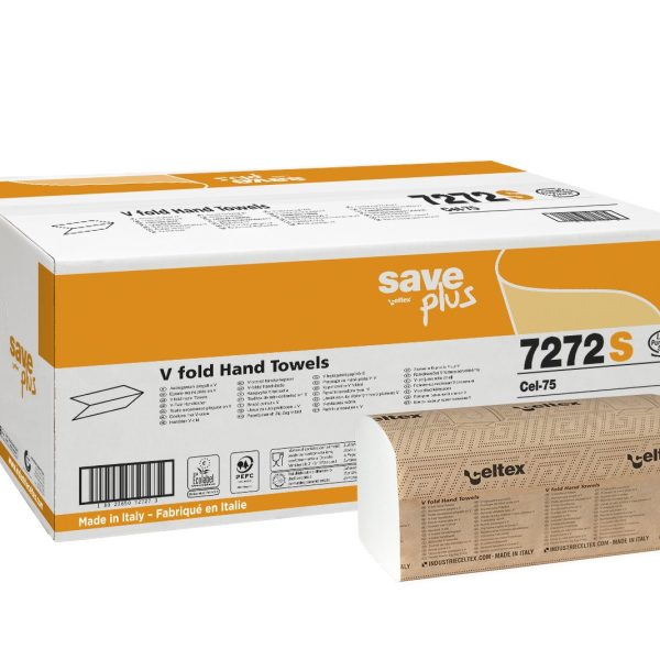 servetele-pliate-celtex-.jpg Șervețele pliate Celtex tip V, 2 straturi, 21.5×22 cm, 200 buc, 15 pachete/bax