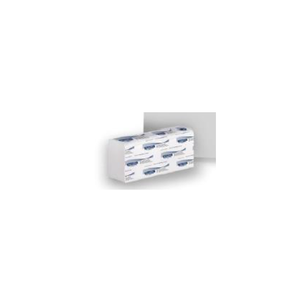 Șervețele pliate tip „V” – 2 straturi, celuloză, alb, 150 buc/pachet